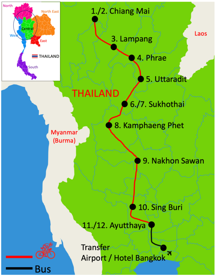 Chiang Mai to Bangkok Tour